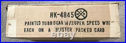 RARE 1969 MARX Wholesale Orig Case with 36 New / Blister 3 TOBBOGAN SPEED FLYERS