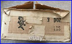 RARE 1969 MARX Wholesale Orig Case with 36 New / Blister 3 TOBBOGAN SPEED FLYERS