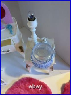 RARE 1978 Marx Sindy Bedroom Furniture Set 55+ Pieces Barbie Dollhouse Playset