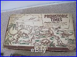 Rare Marx Prehistoric Times Series 1000 No 3390 Play Set