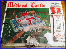 RARE Original Nearly Complete 1960's Marx Midevil Castle w Vikings & Knights