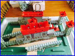 RARE Original Nearly Complete 1960's Marx Midevil Castle w Vikings & Knights