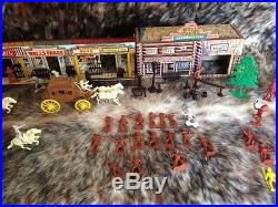 Rare Vintage Marx Tales Of Wells Fargo Electric Train & Play Set In Box