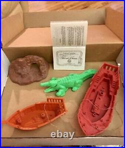 RARE VINTAGE MARX TOYS CAPTAIN BLOOD THE BUCCANEERS PLAYSET ORG BOX Pirates 1991