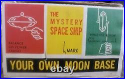 RARE! VINTAGE, MYSTERY SPACE SHIP GYRO TOY SET, 1962 MARX TOYS, Read Description