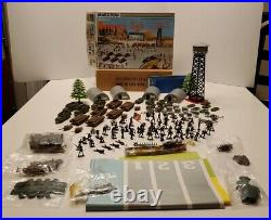 RARE VTG Marx Military Barrack Set Hong Kong HK-5085 USA Canada Mailer Playset