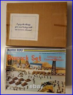 RARE VTG Marx Military Barrack Set Hong Kong HK-5085 USA Canada Mailer Playset