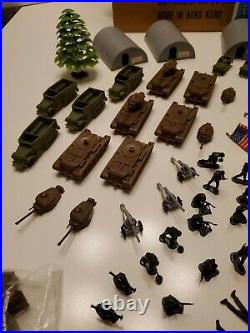 RARE VTG Marx Military Barrack Set Hong Kong HK-5085 USA Canada Mailer Playset