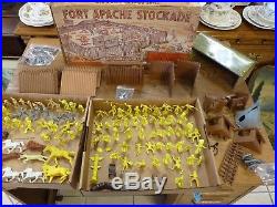 RARE Vintage Late 1950s Marx Fort Apache Stockade Play Set Series 2000 #3660 MO