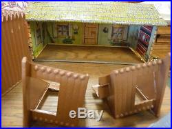 RARE Vintage Late 1950s Marx Fort Apache Stockade Play Set Series 2000 #3660 MO