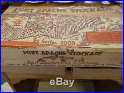 RARE Vintage Late 1950s Marx Fort Apache Stockade Play Set Series 2000 #3660 MO