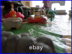 RARE! Vintage Marx Flintstones Bedrock Playset Original 1960s -Set minus cars