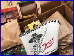 RARE Vintage NOS Marx Walt Disneys Zorro Play Set Series 500 3753 NEW IN BOX