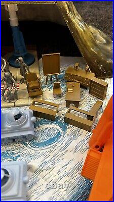 RARE Vintage Original Marx Moon Base Playset 4654 with Original Box, Bags EX