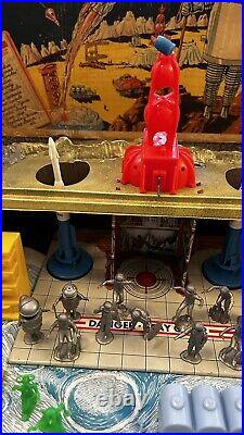 RARE Vintage Original Marx Moon Base Playset 4654 with Original Box, Bags EX