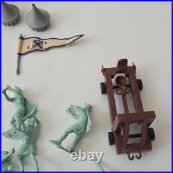 RARE/Vtg/1950's/Marx Tin litho/Medieval Castle/Knights and Vikings/Original Box