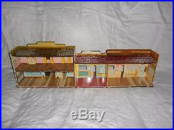 REDUCED Marx Western Town Hotel Side Dodge City tin litho Roy Rogers Wagon Train