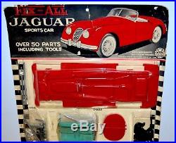 Rare 1950s Marx Fix-All Jaguar Sports Car Mint on Huge Card