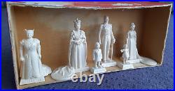 Rare 1953 MARX British Royal Family Figurine Resin Set