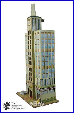 Rare 1957 Marx The Skyscraper Building Tin Litho Toy Playset 5450 Empire State