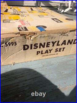 Rare 1958 Marx #5995 Sears Giant Disneyland Playset w Original Box barely used