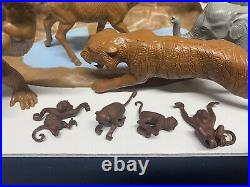 Rare 1960s MARX JUNGLE 3716 Series 2000 Play Set Animals Trees Rock Instructions