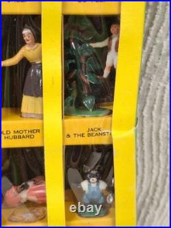 Rare 1962 MARX FAIRYKINS LARGE BOX with 27 FIGURES Complete in Box