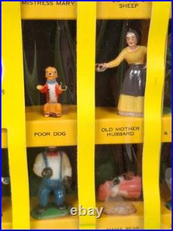 Rare 1962 MARX FAIRYKINS LARGE BOX with 27 FIGURES Complete in Box