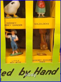 Rare 1962 MARX FAIRYKINS LARGE BOX with 27 FIGURES Complete in Box