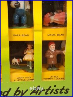 Rare 1962 MARX FAIRYKINS LARGE BOX with 27 FIGURES Complete in Box