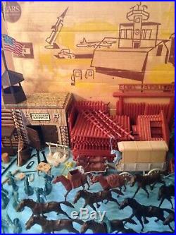 Rare 1966 Marx Sears All State Fort Apache Play Set Box No. 5951 One Year Only