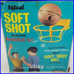 Rare 1971 Marx Official Soft Shot Indoor Basketball Set original