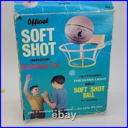 Rare 1971 Marx Official Soft Shot Indoor Basketball Set original