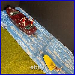 Rare Ideal Speed Boat with Aquaplane Rider, Box & Marx Erie Bathing Beauties