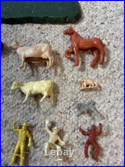 Rare Lot Of MARX ROY ROGERS Double R Ranch 1950s Cowboys, Horses, 46 Pieces
