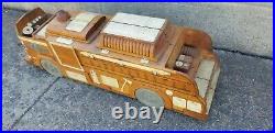 Rare MARX TOYS Firetruck Wood Pattern Model Prototype 1950's