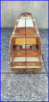 Rare MARX TOYS Firetruck Wood Pattern Model Prototype 1950's