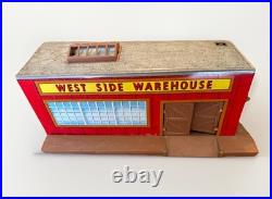 Rare MARX Untouchables Playset Building West Side Warehouse Good Condition READ