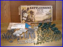 Rare Marx Battleground 4757 M. O. 1963 Boxed Playset