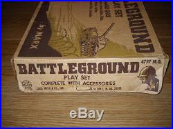 Rare Marx Battleground 4757 M. O. 1963 Boxed Playset