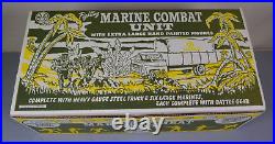 Rare Marx Marine Combat Unit with 6 Hand Painted Marines TRUCK