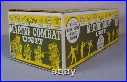 Rare Marx Marine Combat Unit with 6 Hand Painted Marines TRUCK