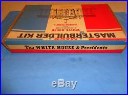 Rare Marx Masterbuilder Kit The White House of the US with35 Mini. Presidents. New