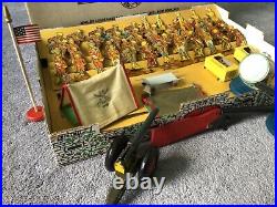 Rare Marx REGIMENTAL Boxed TIN Soldier Set, 1940, Lots of Play Value Here