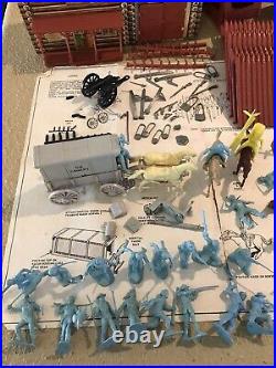 Rare Marx Sears Allstate 1961 Fort Apache Playset Box #5915 U. S. Cavalry Wagon