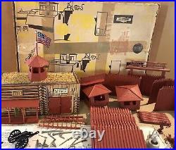 Rare Marx Sears Allstate 1961 Fort Apache Playset Box #5915 U. S. Cavalry Wagon