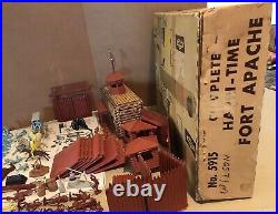 Rare Marx Sears Allstate 1961 Fort Apache Playset Box #5915 U. S. Cavalry Wagon