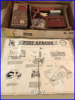 Rare Marx Sears Allstate 1961 Fort Apache Playset Box #5915 U. S. Cavalry Wagon