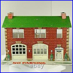 Rare Marx Tin Two Story Fire House 1954