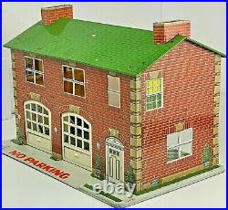Rare Marx Tin Two Story Fire House 1954